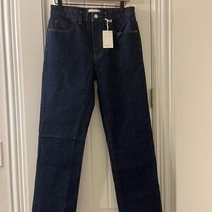 Madewell Women's Dark Blue Straight Leg Jeans